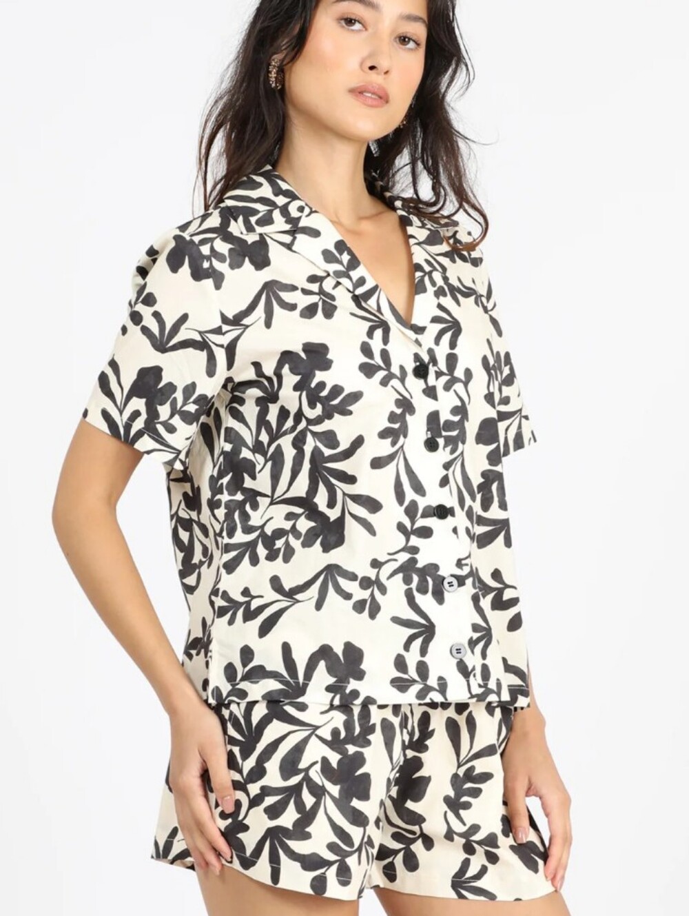 Greylin Aldo Vacation Shirt NWT Botanical 100% Cotton Button Up Medium - Picture 6 of 8